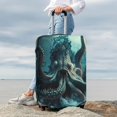 thumbnail image 7 of Octopus Kraken Monster Ocean Art Luggage Cover Elastic Stretch Travel Suitcase Protector Anti-Scratch 25"-28", 7 of 7
