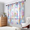 thumbnail image 2 of Yayeee Window Curtains Light Filtering 63"x42" Grommet Panel Pair Home Living Room Decor, Watercolor Ice Cream Pattern, 2 of 7