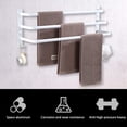 thumbnail image 4 of Towel Rack Bathroom 3 Tier Towel Rail Bathroom Aluminum Wall Towel Rack Towel Rack Wall Mounted for Bathroom Kitchen Toilet, 4 of 5