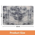 thumbnail image 4 of Modern Abstract Gray Runner Rug, 20x32 inch - Soft, Non-Slip, Low Pile, Washable Carpet Runner for Bathroom, Laundry Room, Entryway, Kitchen, Hallway, Doorway, and Bedroom, 4 of 5