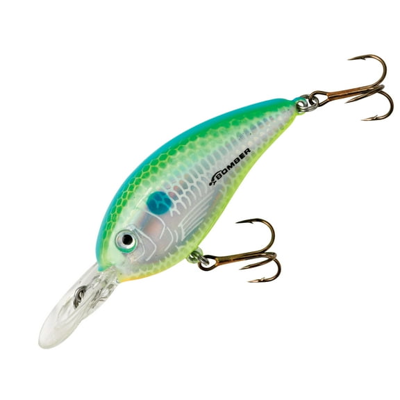 Bomber Fat Free Guppy Crankbait 2 3/8" D Citrus Shad 3/8 oz.