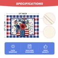 thumbnail image 6 of Sm:)e Buffalo Plaid Flower Vase 4th of July Placemats Set of 4 12x18 Inch, 6 of 7