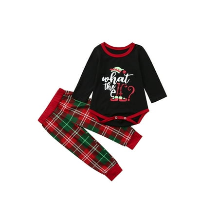 

TSEXIEFOOFU Matching Family Pajamas Christmas Sleepwear Unisex PJs Pants Set