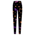 thumbnail image 5 of Halloween Clothes for Women Warm Stretchy Artistic Printed Autumn Winter Halloween Leggings for Women, 5 of 5