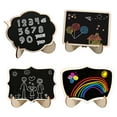 thumbnail image 4 of 10Pcs Mini Chalkboard Sign with Stand Wooden Desktop Blackboard Reusable Single Sided Small Message Board Wedding Party Events Buffet Decoration Board, 4 of 8