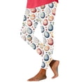 thumbnail image 2 of LangJing 2026 Easter Day Leggings for Women Casual Cute Bunny Eggs Printed Workout Pant High Waist Soft Tummy Control Workout Yoga Pants Navy,XL, 2 of 6