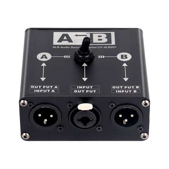 Yammee Professional Sound XLR Switching Box 2 Input Selectors Gold Plateds Interfaces For Live Event