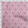 thumbnail image 3 of Soimoi Dog Print,Cotton Cambric, Quilting Fabric Sold by The Yard 42 Inch Wide, Medium Weight Cotton Fabric, SewingSupplies,Pink & Black, 3 of 5