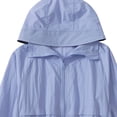 thumbnail image 5 of WQNVRNR Kids Sun Protection Jacket- Spring Summer Casual Lightweight Zip Up Athletic Tops for Girls Blue Size 10, 5 of 5