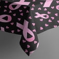 thumbnail image 4 of Pink Ribbon Breast Rectangle Tablecloth 60"x120",Waterproof Polyester Rectangle Table Cloth, Wipeable Spillproof Polyester Tablecloth for Dining, Camping, Indoor and Outdoor, 4 of 6