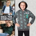 thumbnail image 2 of Sudadera con Capucha para Niños Minecraft con Forro Polar y Cierre, Diseño Creeper, 2 of 5