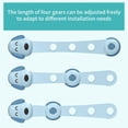 thumbnail image 4 of Cerradura De Seguridad Para Niños Cerradura De Seguridad Ajustable Para Bebés Cerradura De Gabinete Instalación Sin Taladro Con Para Electrodomésticos Gabinete Cajón Nevera Asiento De Inodoro 4 Piezas, 4 of 7