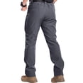 thumbnail image 5 of Mens Cargo Pants Water Resistant Relaxed Fit Hiking Work Pants Multi Pockets Ripstop Flex Baggy Camo Tactical Pant Gray 2XL, 5 of 9