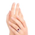 thumbnail image 5 of Diamond-Capitals 2.50 Carat Round Cut Natural Diamond & Red Ruby Gemstone Fancy Engagement Ring for Girls 14K White Gold Size 6, 5 of 8
