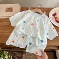 thumbnail image 2 of KPOPLK Toddler Girls Pajamas Cotton 6 9 12 Months 2T 3T 4T 5T Pjs Jammies Fall Winter Long Sleeve Sleepwear Sets(1-2 Years,Light Blue), 2 of 5