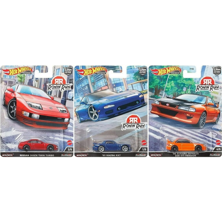 Hot Wheels 2022 Premium Car Culture 'Ronin Run' Set of 5, 1/64