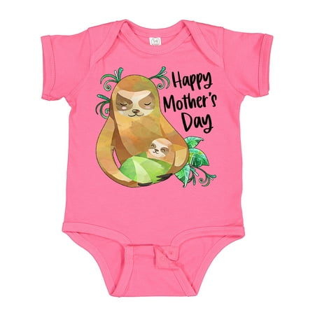 

Inktastic Happy Mother s Day Cute Sloth and Baby Gift Baby Boy or Baby Girl Bodysuit