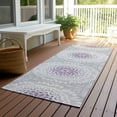 thumbnail image 6 of Addison Rugs Chantille Indoor/Outdoor Transitional Circles Lilac Washable Runner Rug, 2'3" x 7'6", 6 of 6