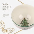 thumbnail image 7 of Spode Christmas Tree 6-Inch Rice Bowl, Set of 4 - Round Ceramic Bowls for Soup, Stews, Holiday Meals - Classic Holiday Tableware - Durable, Dishwasher, Microwave, Freezer Safe, 7 of 7
