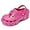 Pink, variant on Women's Platform Garden Clogs Slippers Sandals Lightweight Slip On Mules Outdoor Walking Slippers Summer Beach Shoes