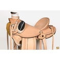 thumbnail image 2 of 15 In Western Horse Basketweave Saddle American Leather Wade Ranch Roping Tan Hilason, 2 of 6