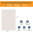thumbnail image 2 of 50 Sheets Packing Paper Tutuviw 16 x 27in Wrapping Paper Sheets for Moving Newsprint Packaging Paper for Shipping Wrapping, Fill the Moving Boxes and Protect Fragile Items, 2 of 7