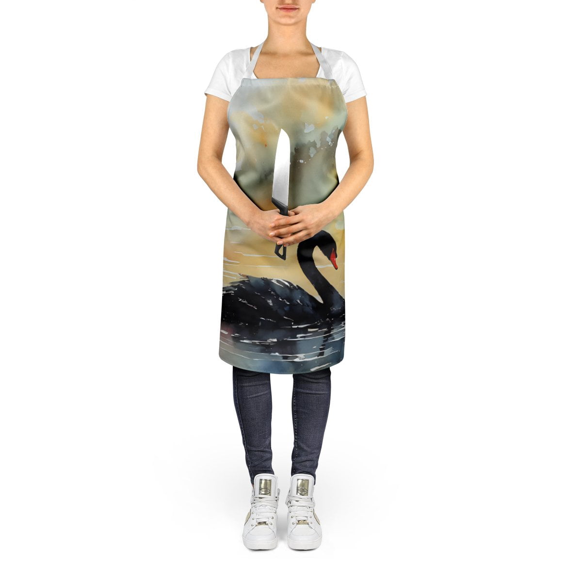 Black Swan Apron 27 in x 30 in