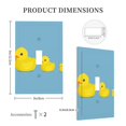 thumbnail image 3 of Daiia Cute Ducky Pattern Decorator Wall Plate Child Safe Outlet Cover, Switch and Outlet Covers,Size 1-Gang 5.0" x3.0" , Polycarbonate Thermoplastic-Style T, 3 of 6