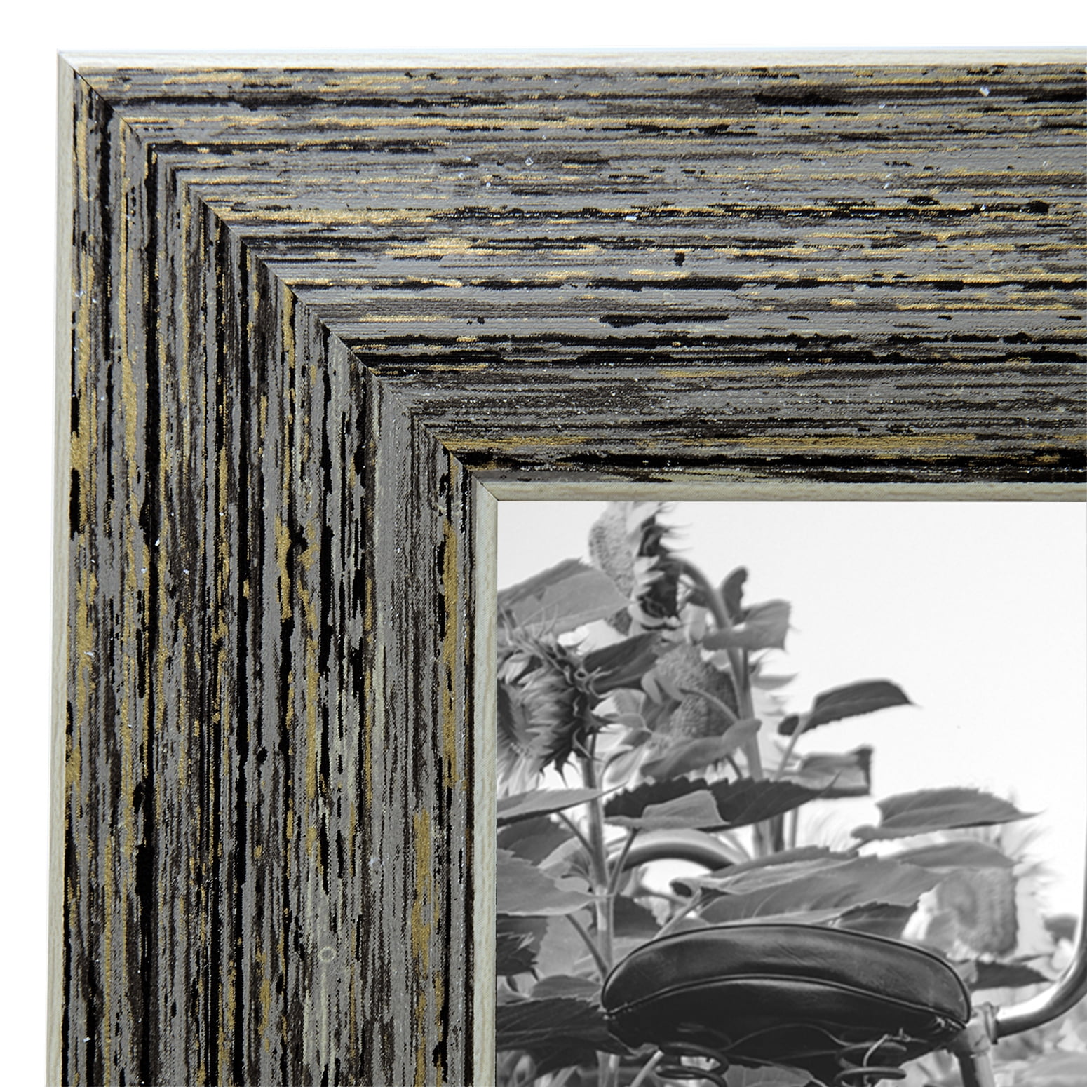 Americanflat 2 PK 8x10 Picture Frame with Glass rustic easel table elegant design photos statement favorite - Tan
