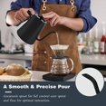 thumbnail image 2 of 1L Stainless Steel Electric Kettle with Temperature Control, Gooseneck Spout, 24-Hour Keep Warm Function, Electric Kettle with Temperature Display, 1200W, Black, 2 of 5