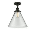 thumbnail image 5 of Innovations Lighting  Ballston Urban Cone - 1 Light 12" Semi-Flush Mount Polished Nickel/Plated Smoke, 5 of 5