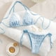 thumbnail image 1 of Trajes de baño para mujer, conjunto de bikini de dos piezas con cordones, traje de baño con estampado de agua para mujer, trajes de baño para mujer, trajes de baño para mujer, trajes de baño de moda d, 1 of 7