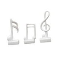 thumbnail image 1 of 3 Pcs Statues de Notes de Musique Modernes Sculpture Symbole Musical Artisanat Figurine en Résine Symbole Musical Ornement pour Maison Étagère Table Blanc, 1 of 7
