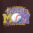thumbnail image 2 of Baseball Mom Cheetah Glitter Sports Unisex Graphic Hoodie Sweatshirt, Brown, 3X-Large, 2 of 4