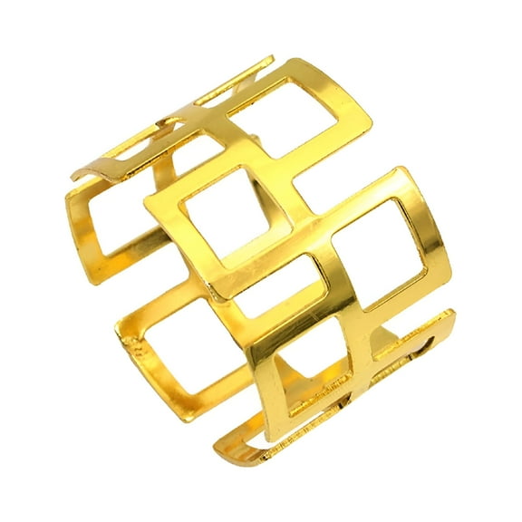 ACDANC Gold Napkin Rings Set of 4,Napkin Rings Set Metal Napkin Holders Buckle for Cloth Napkins for Wedding,Easter,Banquet,Tea Party,Birthday,Thanksgiving Dining Table Decor
