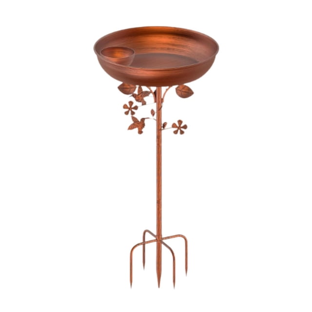 Garden Bird Bath Bath Bath Iron Design Un único, decoración del jardín, para el césped del patio al aire libre Patio