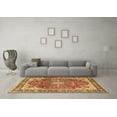 thumbnail image 3 of Ahgly Company Indoor Rectangle Medallion Brown Traditional Area Rugs, 7' x 10', 3 of 4