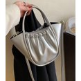 thumbnail image 3 of LinYooLi Soft Handbag for Women Fashion Ruched Basket Shoulder Bag Small Cute Soild Hobo Bag, 3 of 6