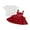 Red, variant on Toddler Baby Girls 2Pcs Summer Outfits 18 24 Months 2T 3T 4T 5T 6T Short Sleeve Tops Heart Overalls Dress Set Kid Clothes