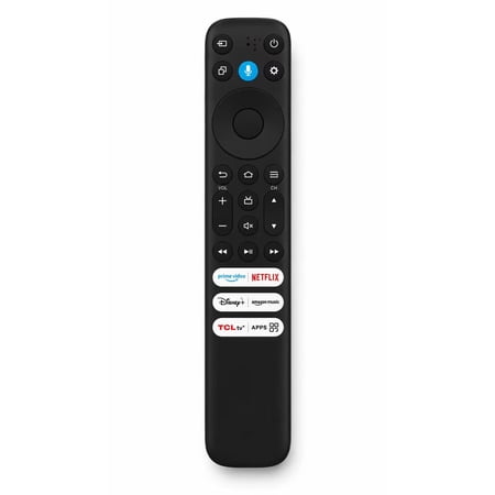 Replacement RC813 / CMB1 Remote for TCL Amazon TV, No Voice Function, Compatible with TCL Q550F | Netflix | Prime Video | TCLtv+ | Disney+ | Amazon Music | App Shortcut Buttons | Model G0401-000249