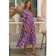 thumbnail image 4 of Casuashion Abstract Geometric High Waist Maxi Dress: Elegant Sweetness for Everyday, 4 of 8