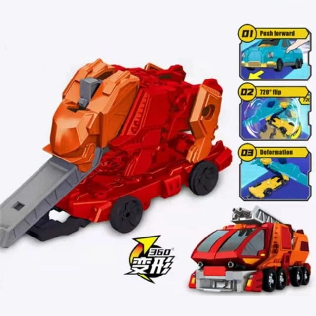 DMH Explosion Wild Speed Fly Deformation Car 4 Screechers Beast Attack Action Figures Capture Flips Transformation Surprise Gift Toy