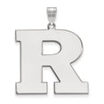 thumbnail image 1 of 925 Sterling Silver Rh-plated LogoArt Rutgers XL Pendant; for Adults and Teens; for Women and Men, 1 of 2