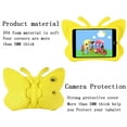 thumbnail image 4 of iPad Mini 6 Case 8.3-inch 2021, Kids Friendly Shockproof Butterfly Wing Kickstand Rugged Light Weight EVA Protective Cover, Yellow, 4 of 6