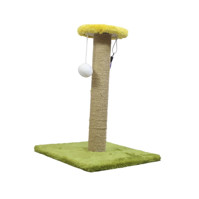 Poste rascador para gatos Zulema Cuadrado Verde