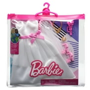 Barbie Fashions Doll Clothing Bridal Pack with Wedding Dress, Veil and Accessories