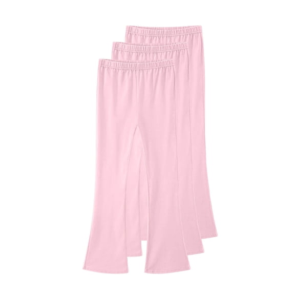 Mceream 3 Pack Girls Flare Leggings Soft Comfy Tights Pants Stretchy Casual Full Length Bell Bottom Elastic Waisted Dance Yoga Leggings Pants Multipack Pantalones Acampanados Para NiñAs 3-15 Years