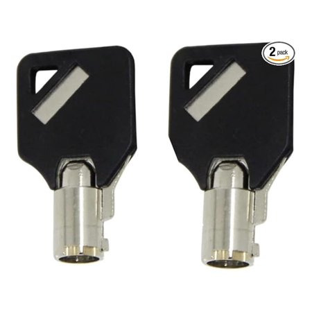YHKJ2 Compatible Gun Cabinet Safe Keys Cut to Your Code With Black Covers for Protex Gun Wall Safes