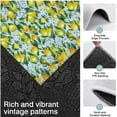 thumbnail image 3 of Yellow Lemon Flowers LightBlue Pattern Kitchen Rugs Sets Of 3,Kitchen Runner Rugs Non Skid Washable,Decorative Kitchen Floor Mats for Kitchen,Sink,Laundry,17"x30"+ 17"x47" + 17"x59", 3 of 6