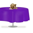 thumbnail image 6 of Purple 12 Pack Premium Disposable Plastic Tablecloth 84" Inch Round Table Cover By Grandipity, 6 of 7